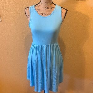 Longyuan blue sleeveless tank dress, size M, NWT | offer in description